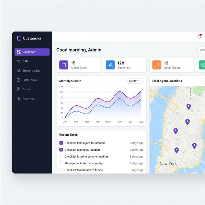 Custanova Dashboard Interface